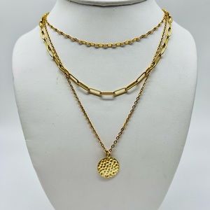 14K goldfill Multi strand necklace set